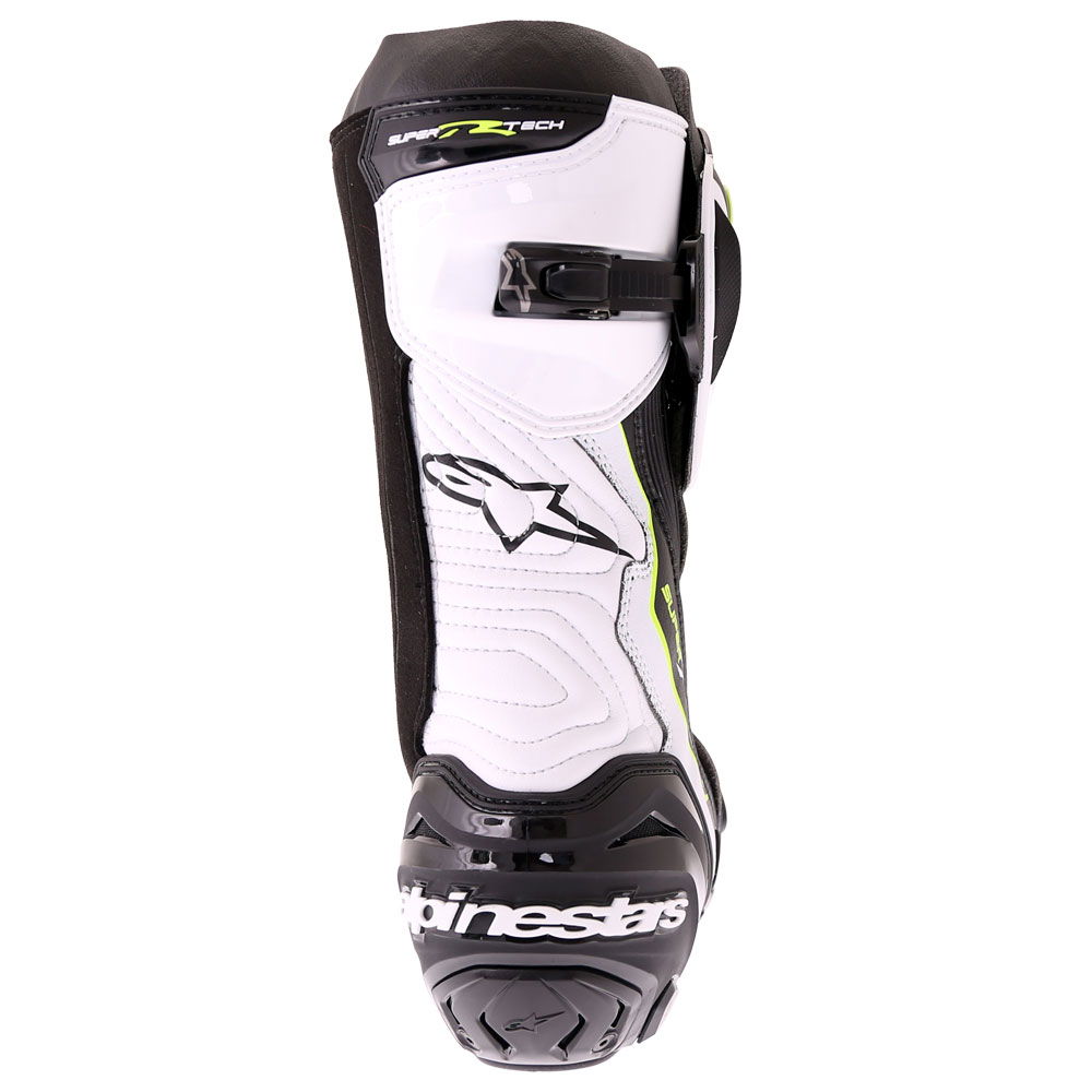 Alpinestars Supertech R Boots Black Yellow Fluo White Mens - 6.5 - EU 40