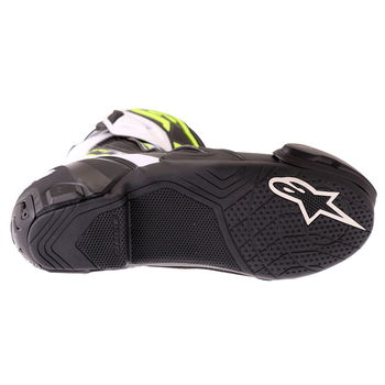 Alpinestars Supertech R Boots Black Yellow Fluo White Mens - 6.5 - EU 40