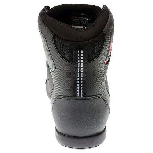Dainese Raptors D-WP Shoes Black Black Fluo Red Mens - 7 - EU 41