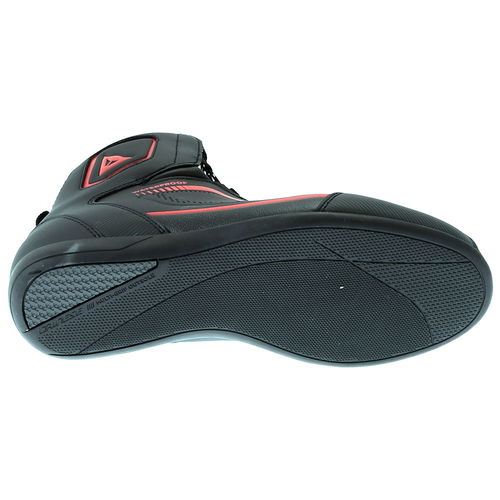 Dainese Raptors D-WP Shoes Black Black Fluo Red Mens - 7 - EU 41