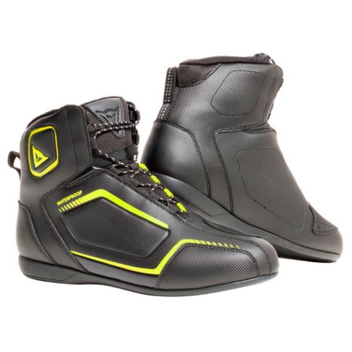 Dainese Raptors D-WP Shoes Black Black Fluo Yellow