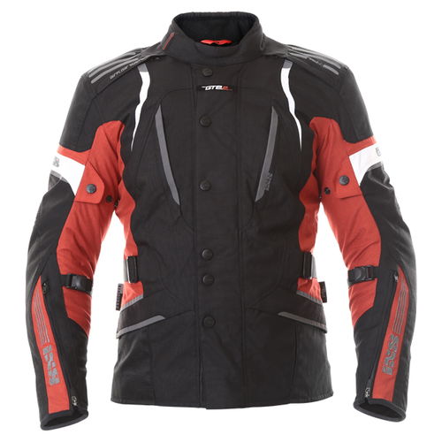 IXS Nemesis Jacket Black Red White Mens - S