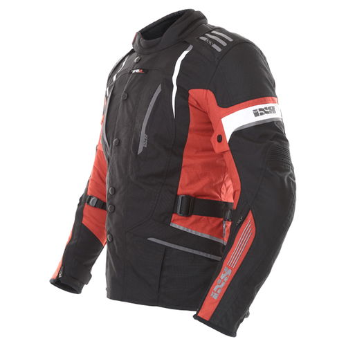 IXS Nemesis Jacket Black Red White Mens - S
