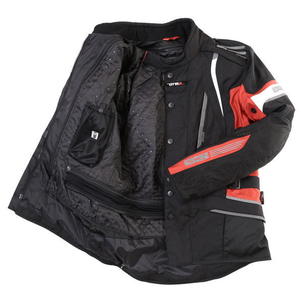 IXS Nemesis Jacket Black Red White Mens - S