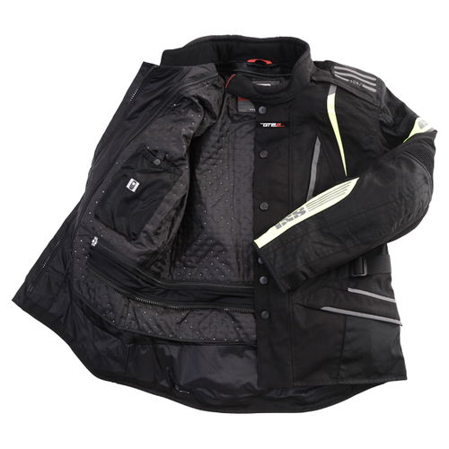 IXS Nemesis Jacket Black Yellow Mens - S