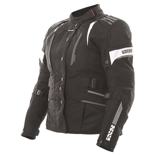 IXS Nemesis Ladies Jacket Black White Ladies - L