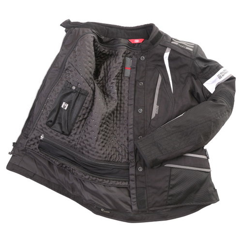 IXS Nemesis Ladies Jacket Black White Ladies - L