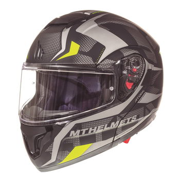 MT Atom Divergence Helmet Matt Grey Fluo S (55-56 cm)