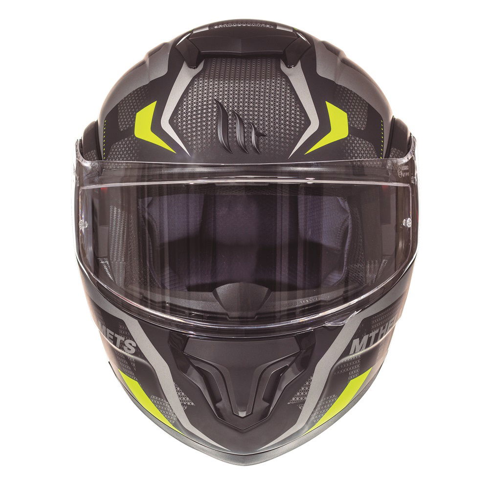 MT Atom Divergence Helmet Matt Grey Fluo S (55-56 cm)