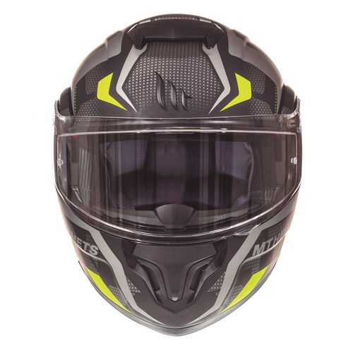 MT Atom Divergence Helmet Matt Grey Fluo S (55-56 cm)