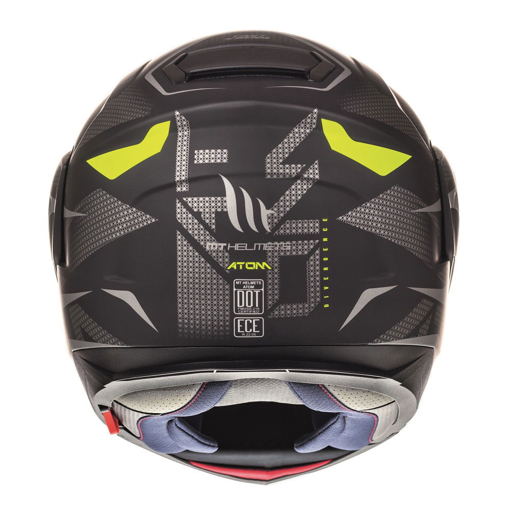 MT Atom Divergence Helmet Matt Grey Fluo S (55-56 cm)