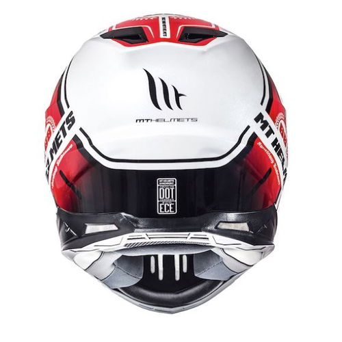 MT Synchrony Endurance Helmet White Black Red XL (61-62 cm)