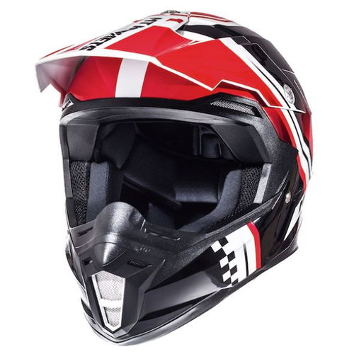 MT Synchrony Endurance Helmet White Black Red XL (61-62 cm)