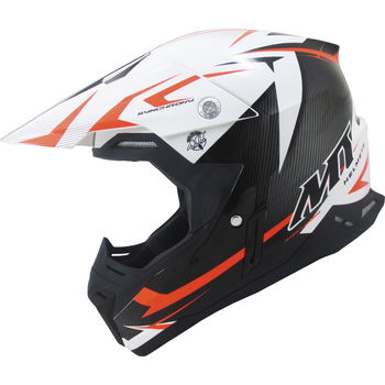 MT Synchrony Steel Helmet Black White Orange XL (61-62 cm)