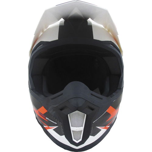 MT Synchrony Steel Helmet Black White Orange XL (61-62 cm)