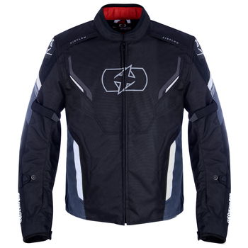 Oxford Products Melbourne 3 MS Short Jacket Black White Mens - 2XL