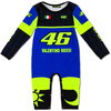 Valentino Rossi VR46 Baby Blue Replica Overalls Front                                                                                                                                                                                                          