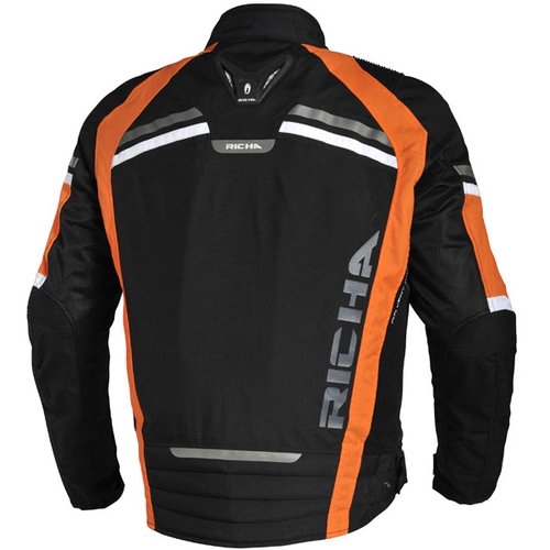 Richa Airstream Jacket Black Orange Mens - L