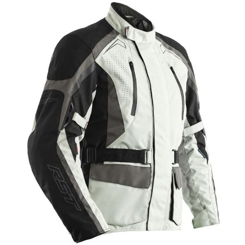 RST Rallye CE Mens Textile Jacket Silver Gunmetal Mens - M - 42