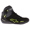 Alpinestars Faster-3 Drystars Black Grey Yellow Fluo Motorcycle Shoes Outside leg                                                                                                                                                                              