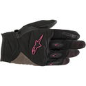 Stella Shore Gloves Black Fuchsia