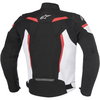 Alpinestars T-GP R V2 Black White Red Waterproof Textile Motorcycle Jacket Back                                                                                                                                                                                