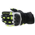 A07-18 Street Gloves Black White Flo Yellow