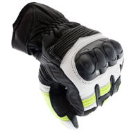 A07-18 Street Gloves Black White Fluo Yellow