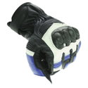 A07-18 Street Gloves Black White Blue