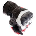 A07-18 Street Gloves Black White Red