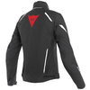 Dainese Laguna Seca 3 Lady D-Dry Womens Black Lava Red White Waterproof Textile Motorcycle Jacket Back                                                                                                                                                         