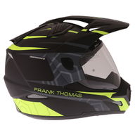 FTAS001 Adventure Sport Helmet Matt Black Yellow