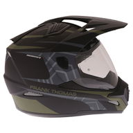 FTAS001 Adventure Sport Helmet Matt Black Green