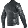 Dainese 8-Track Black Leather Motorcycle Jacket Back                                                                                                                                                                                                           