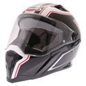Stunt Blade Helmet White Black Red