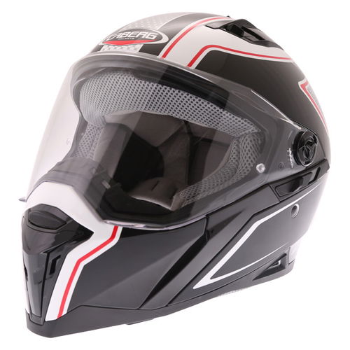 Caberg Stunt Blade Helmet White Black Red S (55-56 cm)