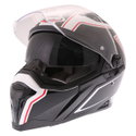 Stunt Blade Helmet White Black Red