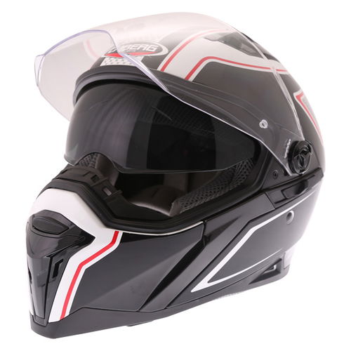 Caberg Stunt Blade Helmet White Black Red S (55-56 cm)