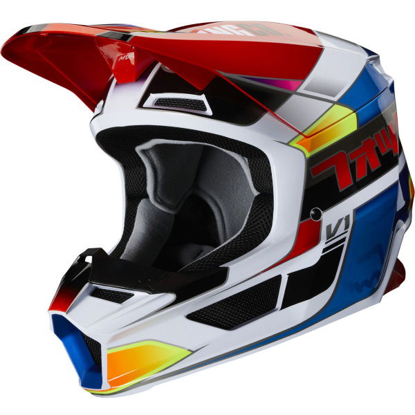 Fox V1 Yorr Helmet Blue Red M (57-58 cm)