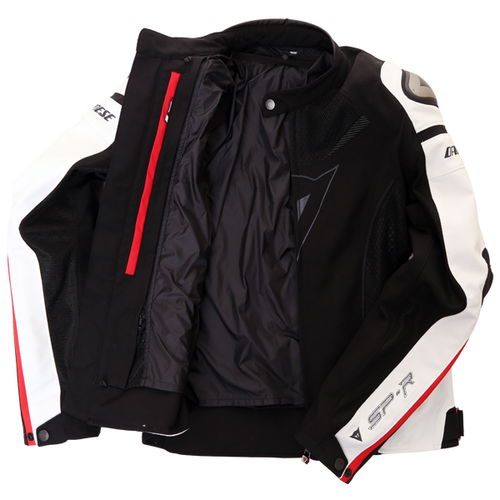 Dainese Super Speed Tex Jacket Black White Red Mens - 42