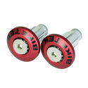 Red Flush Fit Bar Ends - 13mm & 18mm