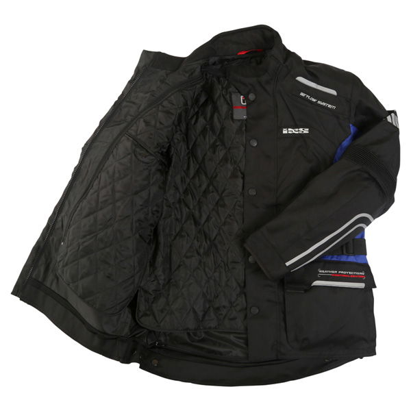 IXS Tornado Jacket Black Blue Mens - XS