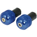 Blue Round Bar Ends - 22mm