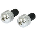 Chrome Round Bar Ends - 22mm