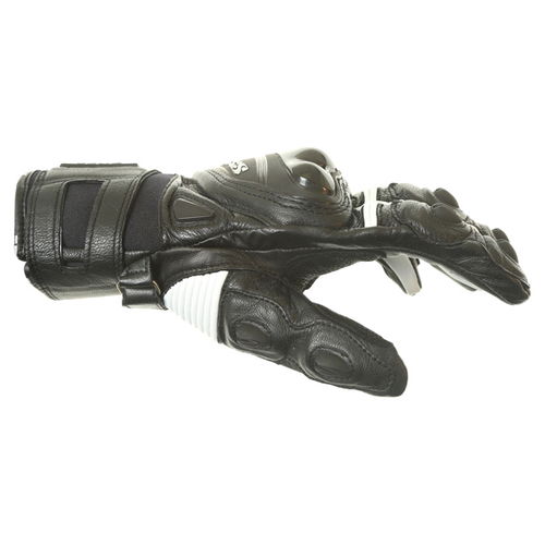 IXS Cube Gloves Black White Mens - XS