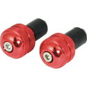 Red Round Bar Ends - 22mm