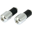 Chrome Slim Bar Ends - 22mm
