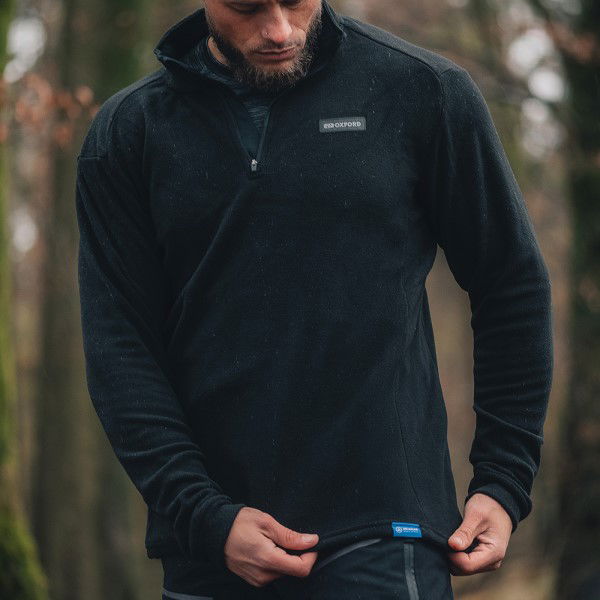 Oxford Products Advanced Micro Fleece Top Black No Size