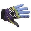 Techstar Venom Gloves Lime Cyan Purple