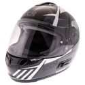 HX444 Angle Helmet Black White Silver